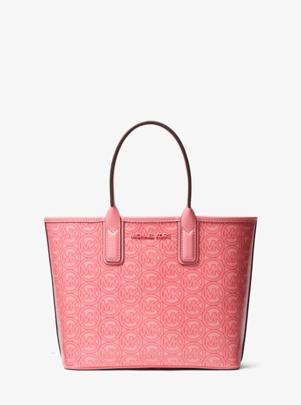 Damske Prenosná Taška Michael Kors Jodie Small Logo Jacquard Nachový - Kabelky Michael Kors Akcia | GVKMI-3958